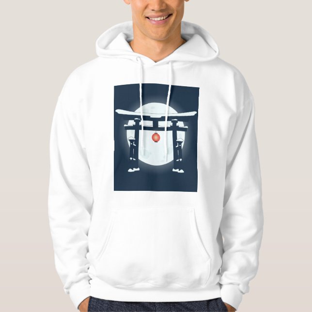SenpaiXEL Snowy Torii Gate Hoodie (Vorderseite)
