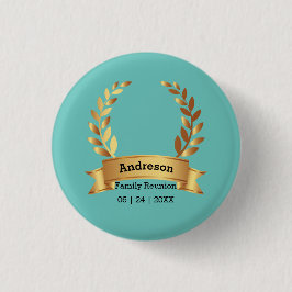 Sensational Laurel Leaf Best Happy Family Button