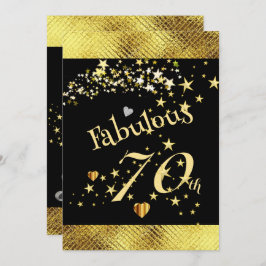 Sensationelle 70. Geburtstagsparty Einladung