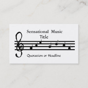 Sensationelle Musik Visitenkarte