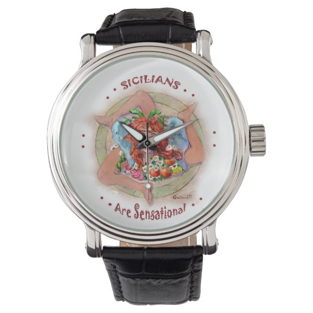 Sensationelle Sizilianer Armbanduhr (Vorderseite)