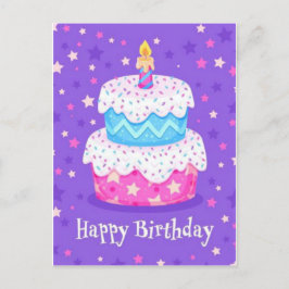 Sensationelle Sterne Happy Birthday Post Card Postkarte