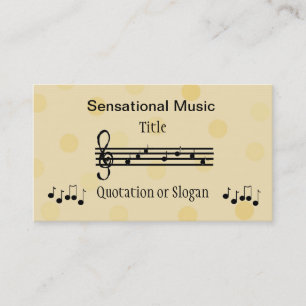 Sensationelles Musikgeschäft Visitenkarte