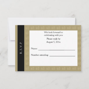 Sensationnel À 60 Invitation RSVP