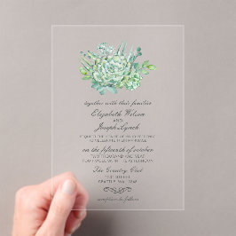 Sensationnel Succulents Invitations de mariage