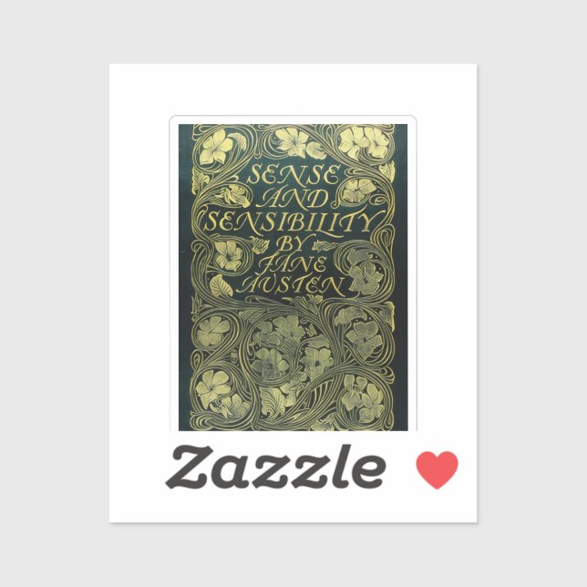 Sense and Sensibility Cover Sticker (Blatt)