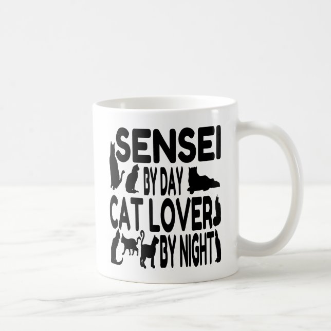 Sensei liebt Katzen Kaffeetasse (Rechts)