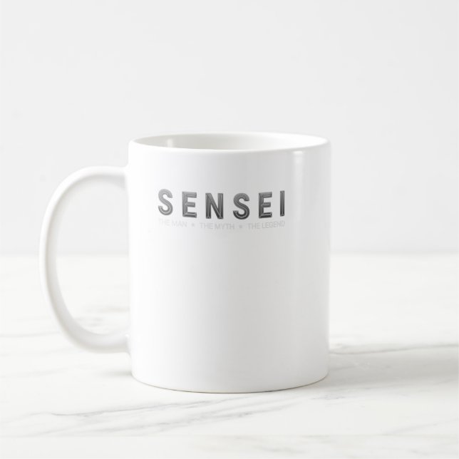 Sensei - Myth Legend Martial Arts Trainer Karate T Kaffeetasse (Links)