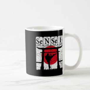 Sensei Periodensystem Elemente Martial Arts Japan Kaffeetasse