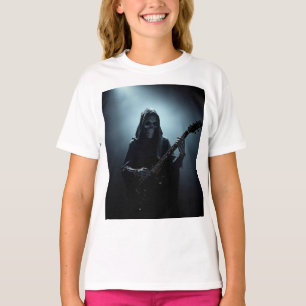 Sensenmann auf der Bühne mit Gitarre T-Shirt