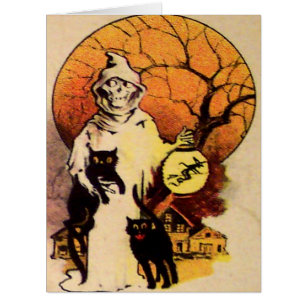 Sensenmann Black Cat (Vintages Halloween)