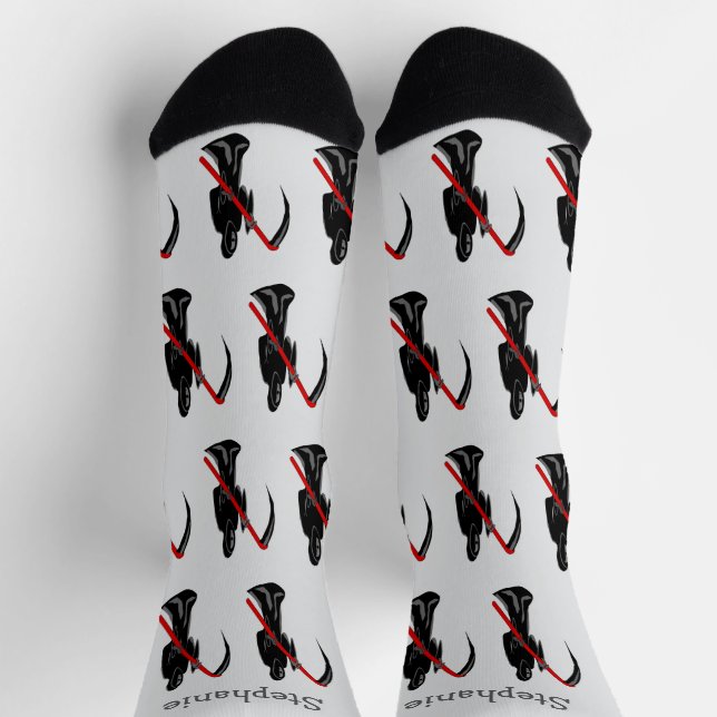 Sensenmann-Design Socken (Oben)