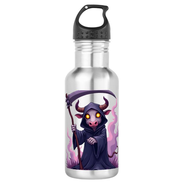 Sensenmann Edelstahlflasche (Vorderseite)
