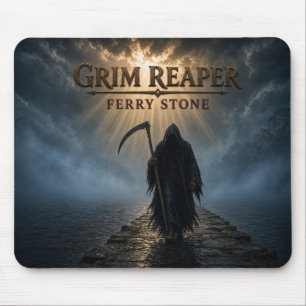 Sensenmann-Fährstein-Dunkler Realismus Mousepad