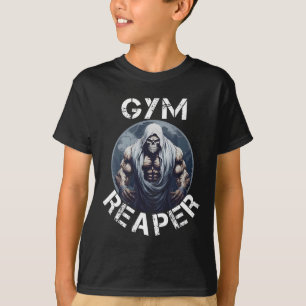 Sensenmann Fitness Halloween Skeleton Workout Body T-Shirt