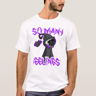 Sensenmann für Schwermetalle, schwarz-metall Emo-G T-Shirt