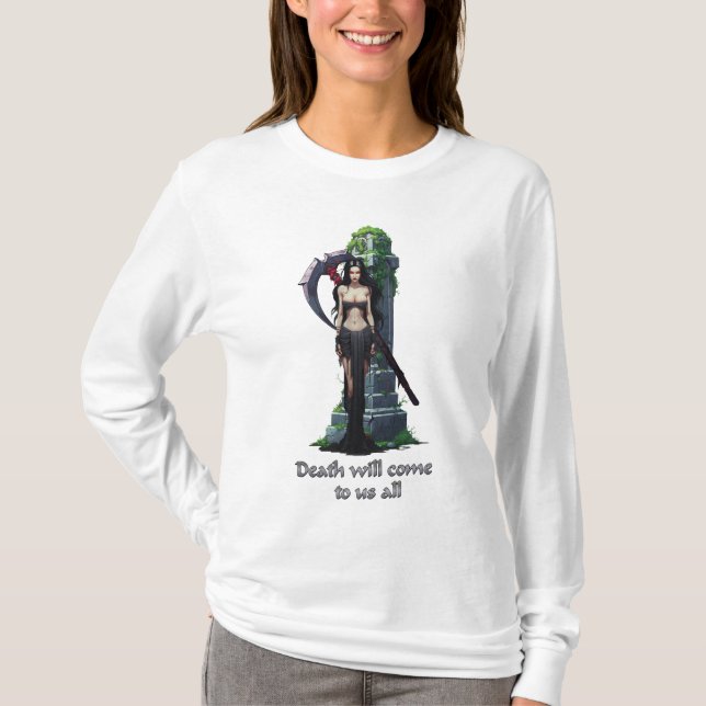 Sensenmann Girl T-Shirt (Vorderseite)