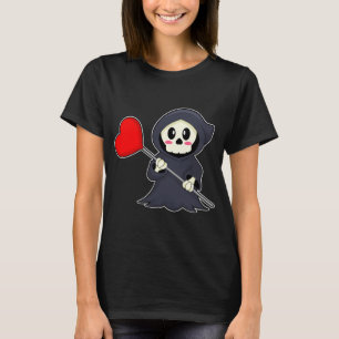 Sensenmann Halloween Heart T-Shirt