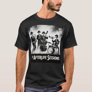 Sensenmann-Jazzband-Skelett-Musiker-Grafik T-Shirt