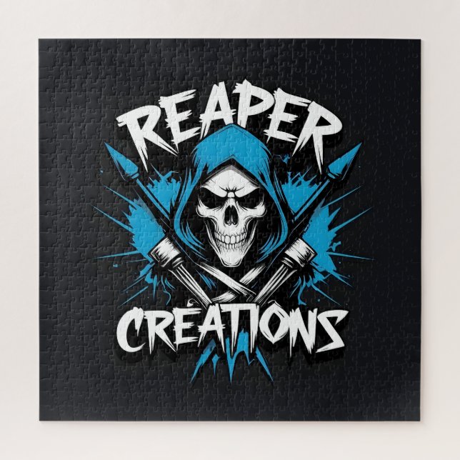 Sensenmann-Kreationen: Skull-Masterpiece-Puzzle (Vertikal)