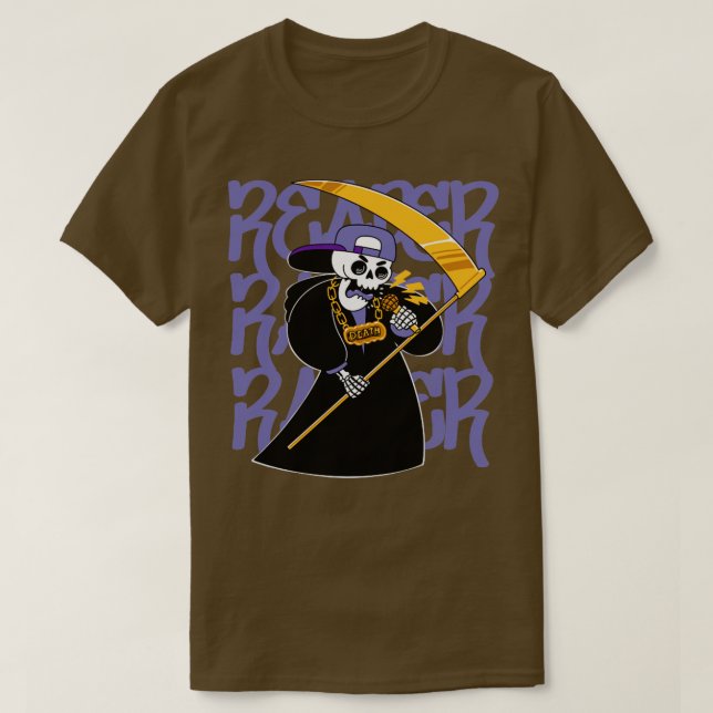 Sensenmann Rapper T-Shirt (Design vorne)