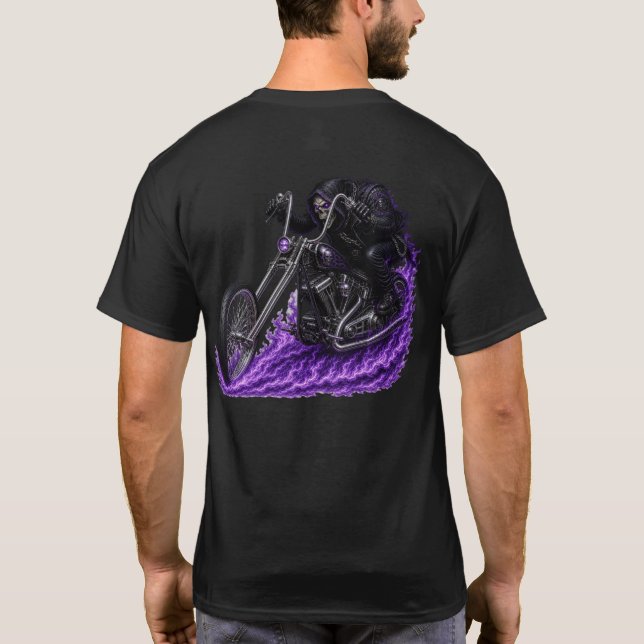 Sensenmann – Reite ewig T-Shirt (Rückseite)