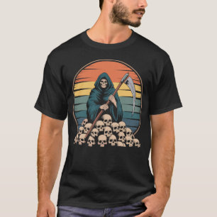 Sensenmann Retro Halloween Shirt