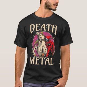 Sensenmann Rock Satan Einhorn für Konzertfestivals T-Shirt