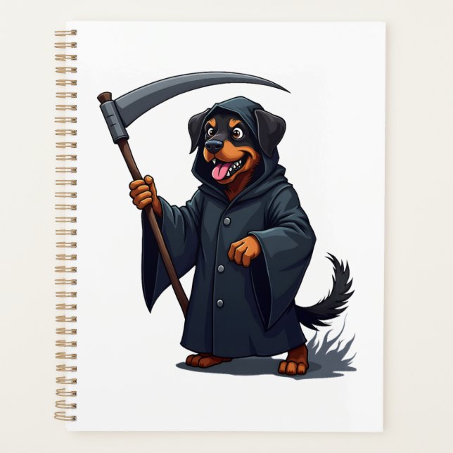 Sensenmann Rottweiler Hund Planer (Vorderseite)