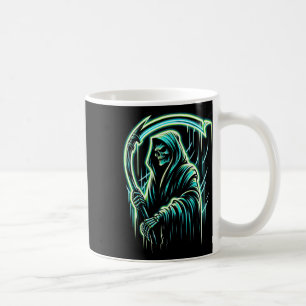 Sensenmann Skeleton Skull Coole Halloween-Schwerme Kaffeetasse