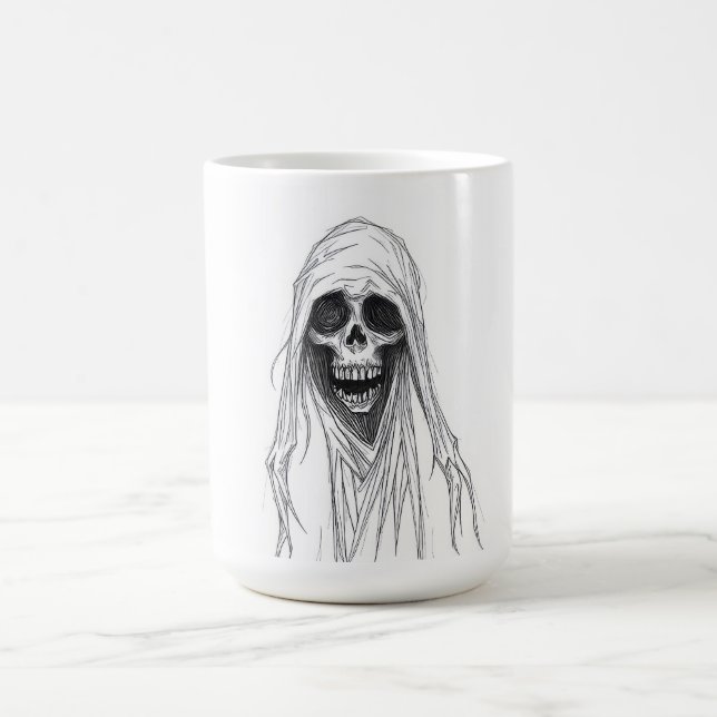 Sensenmann-Skelett Kaffeetasse (Mittel)