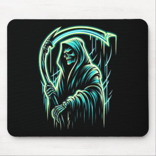 Sensenmann Skelett Totenkopf Cool Halloween Heavy Mousepad