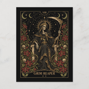 Sensenmann, Sternen-Tarot-Kunst Postkarte