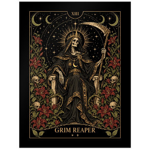 Sensenmann, Sternen-Tarot-Kunst Postkarte