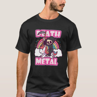 Sensenmann Toath Metal Grim Reiten auf einem einsa T-Shirt