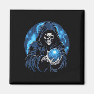 Sensenmann Tod Skelett Halloween Magnet