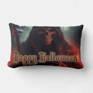 Sensenmann-Totenkopf-Halloween-Spooky-Kunst Lendenkissen