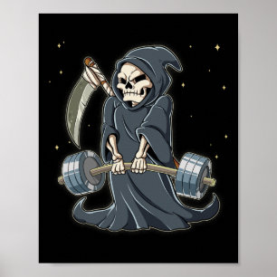 Sensenmann-Turnhalle Gewichtstraining Deadlift  Poster