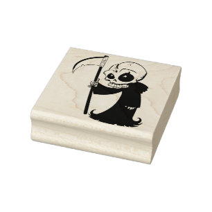 Sensenmann und Ax Gummistempel