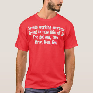 Senses Working Overtime Retro Styled Typografy De T-Shirt