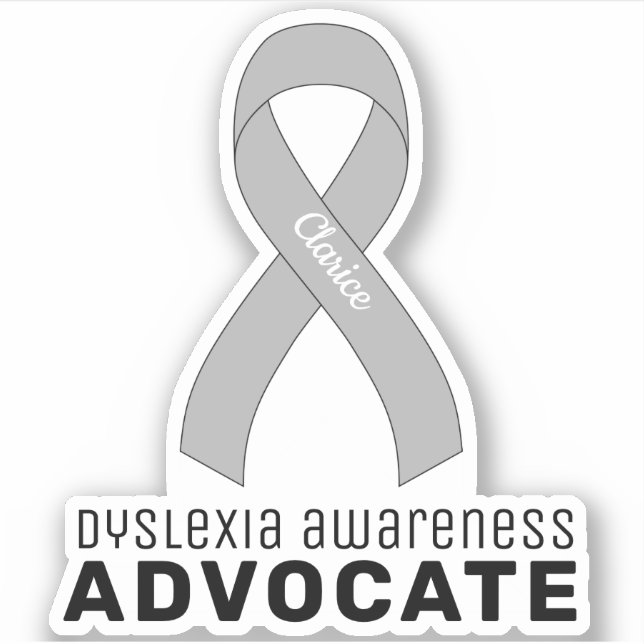 Sensibilisation à la dyslexie Avocat Vinyl Sticker (Devant)