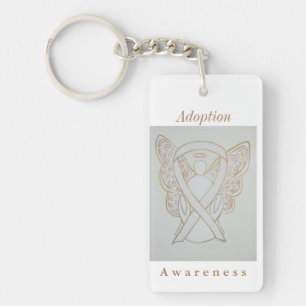 Sensibilisation à l'adoption Blanc Ruban Angel Po
