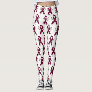 Sensibilisation à l'neurysme Leggings au ruban