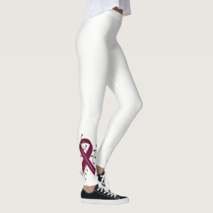 Sensibilisation à l'neurysme Leggings au ruban