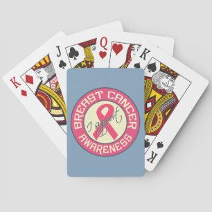 Sensibilisation au cancer du sein cartes à jouer p