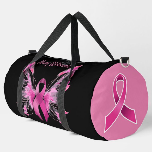 Sensibilisation au cancer du sein Grand sac à doub (Coin gauche)