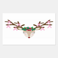 Sensibilisation au cancer du sein Stickers de Noël