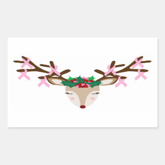 Sensibilisation au cancer du sein Stickers de Noël