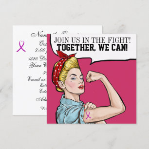 Sensibilisation au cancer - Invitation au ruban ro