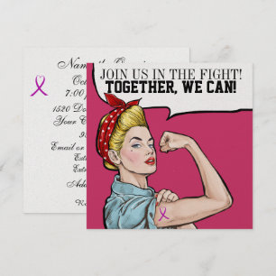 Sensibilisation au cancer - Invitation au ruban ro